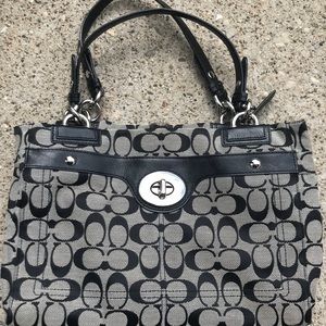 Coach purse with wallet & check cover